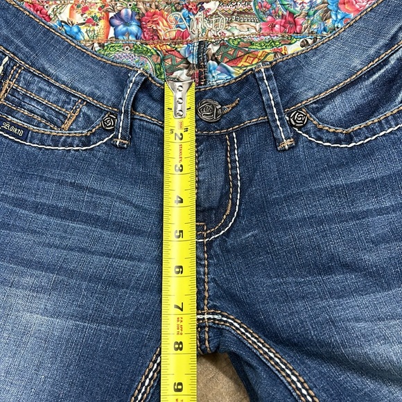 Adiktd Low Rise Wide Leg Jeans Reinforced Precision Seams Quality Hardware - Picture 13 of 16